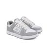 Sneaker DC SHOES "Manteca 4", Gr. 9(40,5), grau (grau, grau, weiß), 53.02% Leder, 46.98% Synthetikmaterial, Schuhe