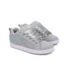 Sneaker DC SHOES "Court Graffik Se", Gr. 6(37), grau (grau, grau, weiß), 70.4% Leder, 29.3% Synthetikmaterial, 0.3% TPU, Schuhe