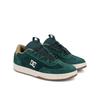 Sneaker DC SHOES "DC Astrix Se", Gr. 11,5(45), schwarzgrün, sanftes weiß, 94.3% Leder, 5.7% Synthetikmaterial, Schuhe