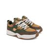 Sneaker DC SHOES "DC Ascend", Gr. 7,5(40), braun, olive, Obermaterial: Leder (Kuh) / Futter: Textil / Außensohle: Gummi, Schuhe