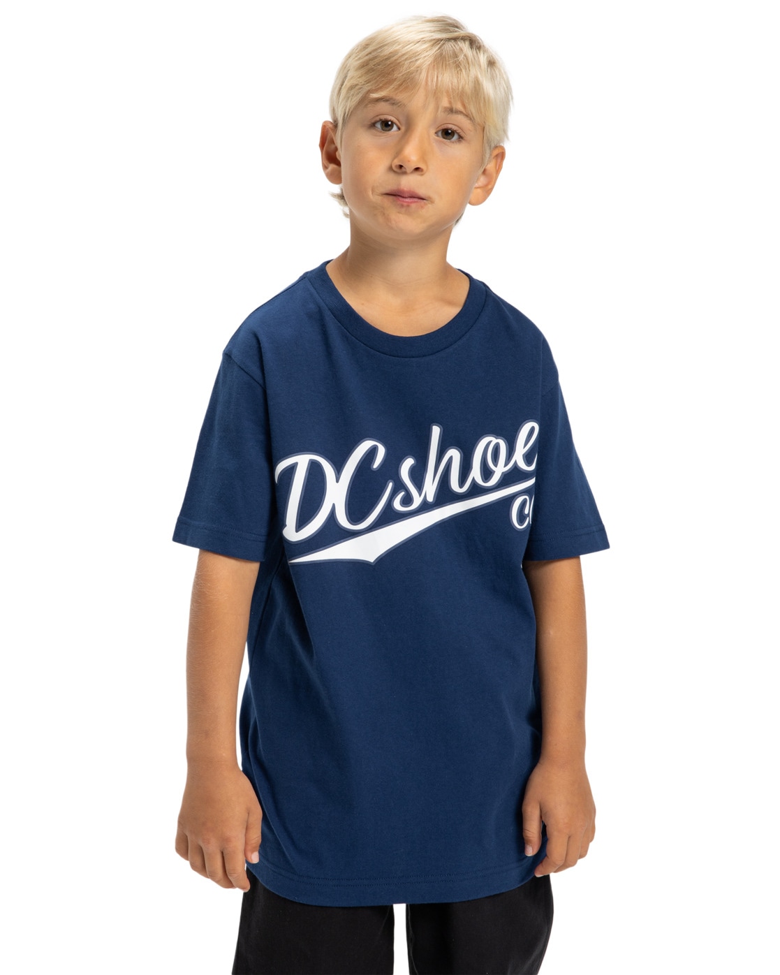 T-Shirt DC SHOES "Substitute", Jungen, Gr. 16(165-172cm), blau (estate blau), Obermaterial: 75% Baumwolle, 25% Baumwolle;, Shirts T-Shirt