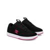 Sneaker DC SHOES "DC Astrix", Gr. 6(37), pink (schwarz, schwarz, pink), 61.35% Leder, 38.65% Synthetikmaterial, Schuhe
