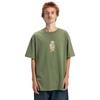 T-Shirt DC SHOES "Laugh Stack", Herren, Gr. M, grün (bronze grün), 75% Baumwolle, 25% Baumwolle, Kurzarm, Shirts