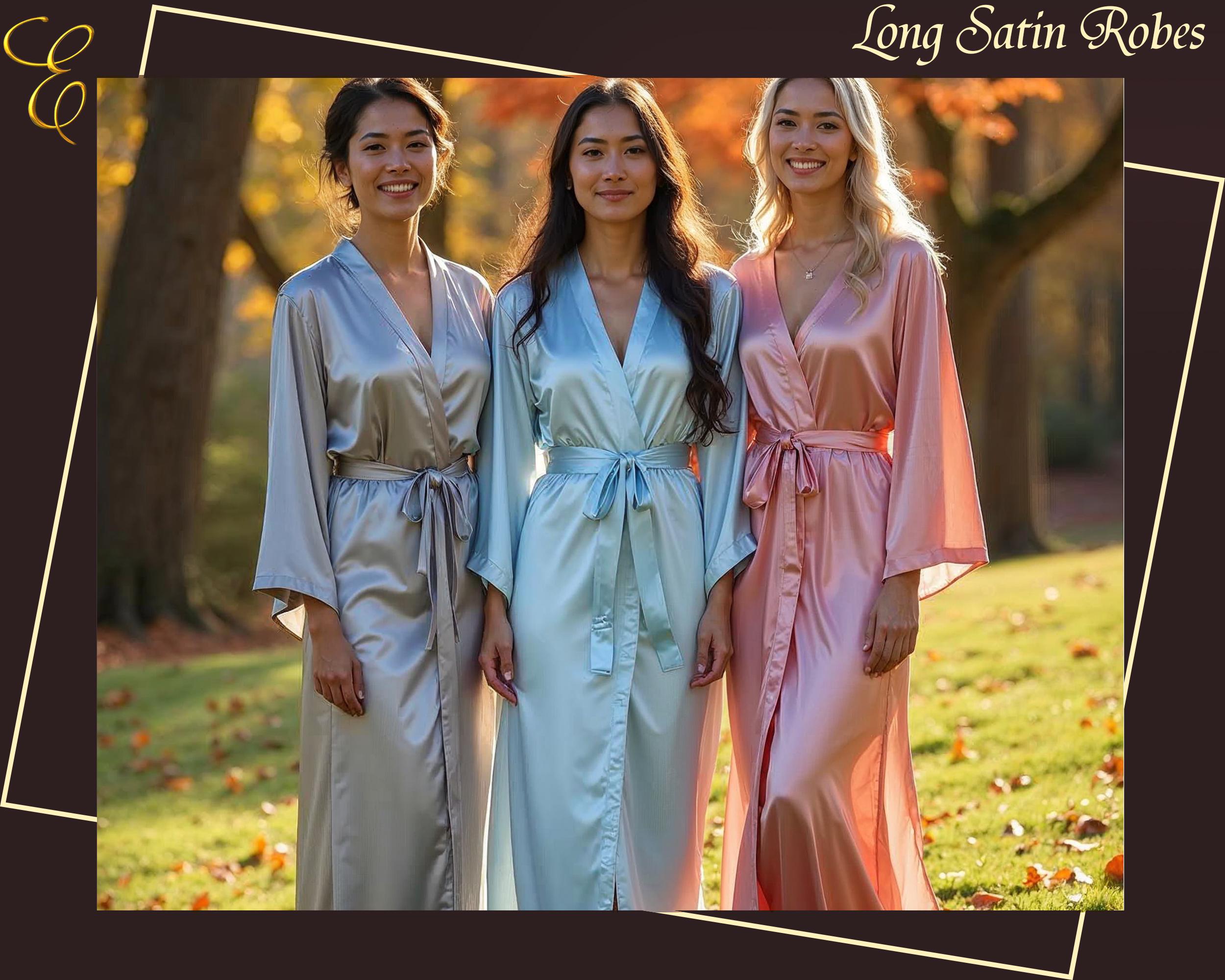 Robes longues personnalisées, robe de chambre de mariée, robe de mariée, peignoirs, robe de mariée en satin personnalisée, robe de mariée blanche, rob