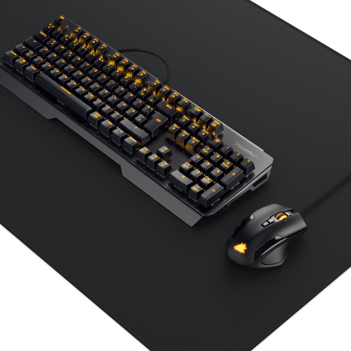 Titanwolf Tastatur-, Maus- und Mauspad-Set, Mechanisches Keyboard, Mouse & XXXL Mousepad Gaming Bundle Image
