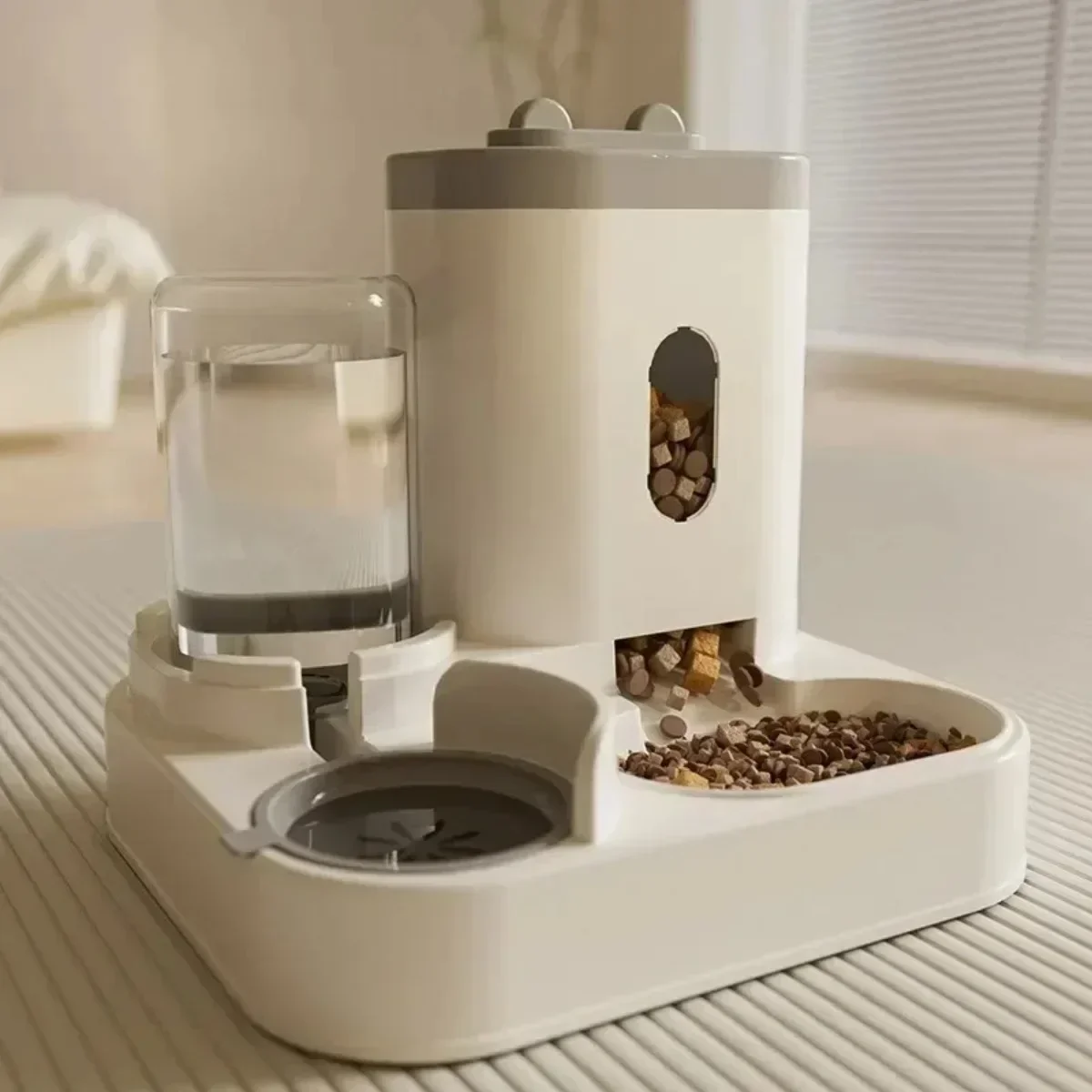 Mangeoire automatique bol de nourriture pour chien et chat avec fontaine d'eau grande capacité distributeur de stockage des aliments pour animaux de compagnie conteneur accessoires pour animaux de