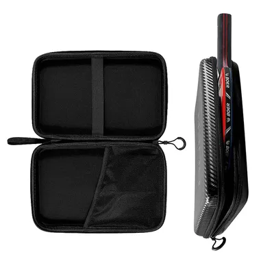 EVA Carbon Fiber Tischtennis Schläger Box Ping Pong Tasche Bat Abdeckung Paddel Fällen Große Kapazität Zip Tasche Sport Image