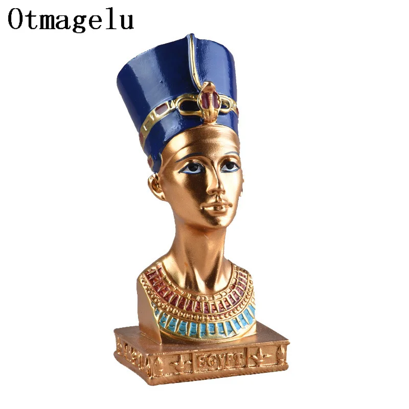 Ägyptischer Pharao Königin Skulptur Statue Ornament für Geschenke Harz Figur Handwerk Miniaturen Heimdekoration Image