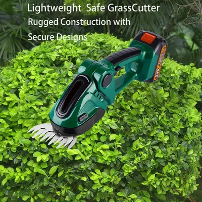 Rechargeable Handheld Household Shrub Garden Tools Weeding Pruning Mower 2in1 Cordless Electric Hedge Trimmer