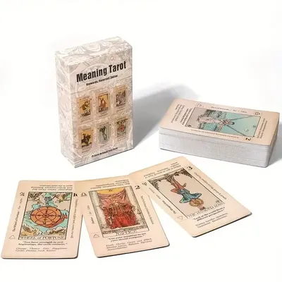 Meaning Tarot Card For Beginner Tarot, Keyword Antiqued Tarot Deck, 78 Cards Fortune Telling Game Divination Tools