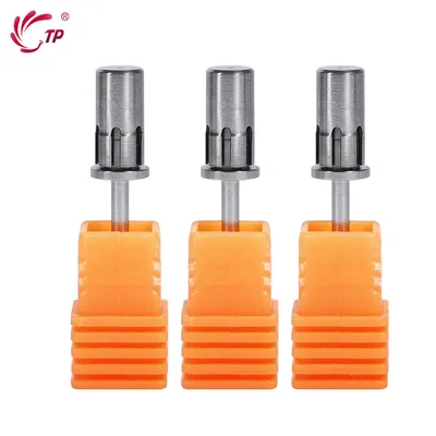 Nail Drill Bit Stainless Steel Pedicure Grinding Cap Professional Salon Nail Tools Pedicure Cutters for Pedicure Sanding Mandrel