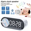 Altoparlante Bluetooth wireless silenzioso Sveglia RGB TWS USB LED Specchio Orologio digitale FM Ampio display Soggiorno Decorazione ufficio