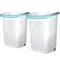 Home Logic 2 Bushel Rolling Plastic Laundry Hamper with Pop-up Handle, White, 2 Pack