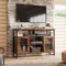TV Stand 55 inch TV, Tall Entertainment Center with Storage, Farmhouse Industrial TV Console for Bedroom Living Room