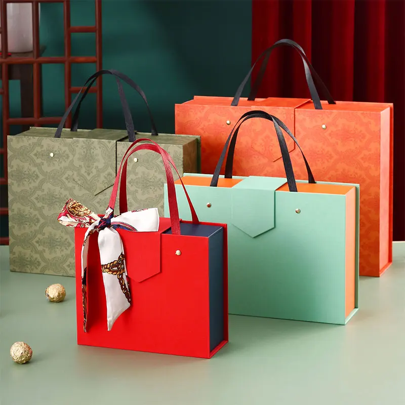 Custom Logo Cosmetics Candy Party Red Wine Gift Box Custom Wedding Gift Box With Name Gift Box For Birthday Christmas