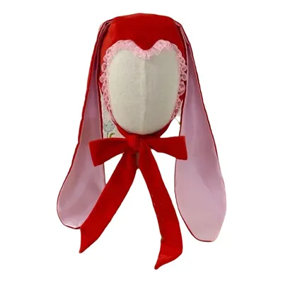 Mädchen Kaninchen Hut Horn Ohren Hut Horn Kaninchen Geschenke Warme Halloween Cowboy Hut Erwachsene Kinder Horn Ohren Halloween Foto Requisiten Image