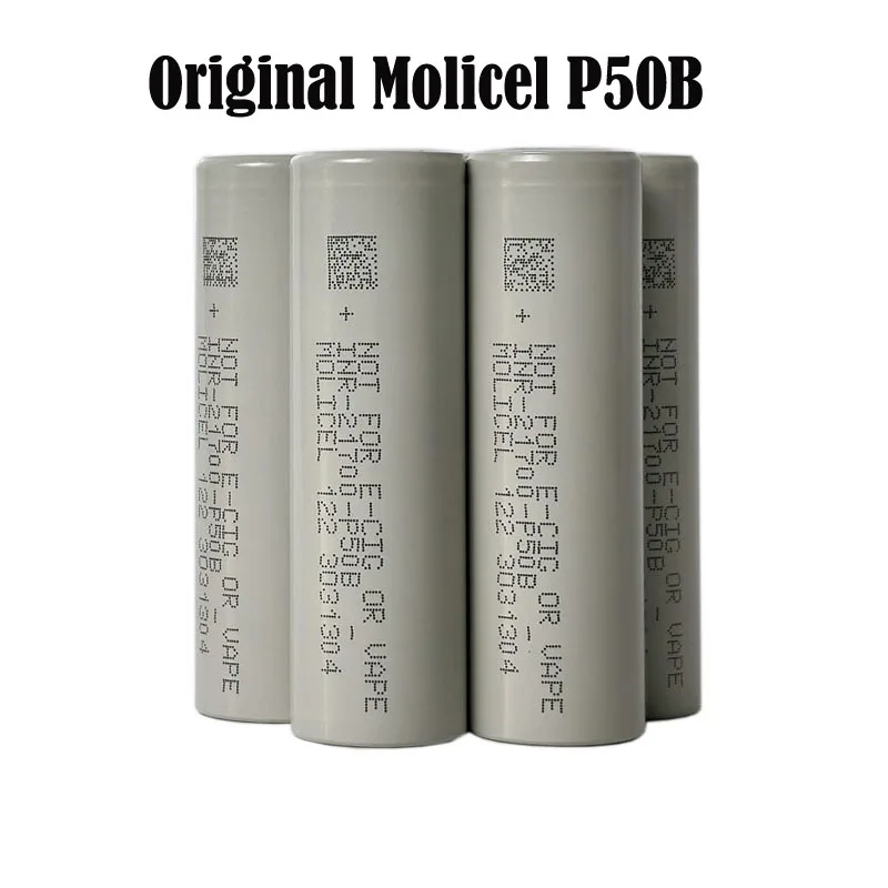 1-10 stücke original molicel INR21700-P50B 5000mah 50a 3,5 v wiederauf ladbare batterie p50b 21700 li-ion batterien für elektrische flugzeuge werkzeug Image