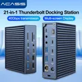 Acasis 40Gbps Thunderbolt Hub 21 in 1 Docking station USB C 8K/60HZ 240W Potenza di ingresso Uscita 90W USB 3.0 USB 2.0 per MacBook Pro