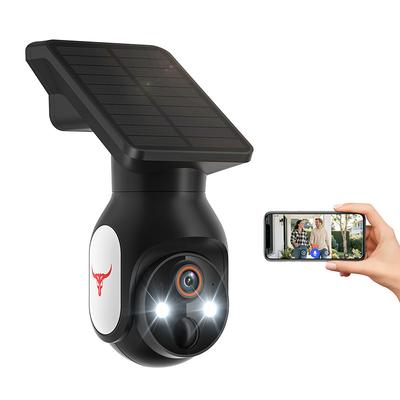 1080p Wifi Security Camera With Solar Panel Battery Power Pan Tilt Ai Motion Detection Night Vision Two-way Talk Ip65 Storage