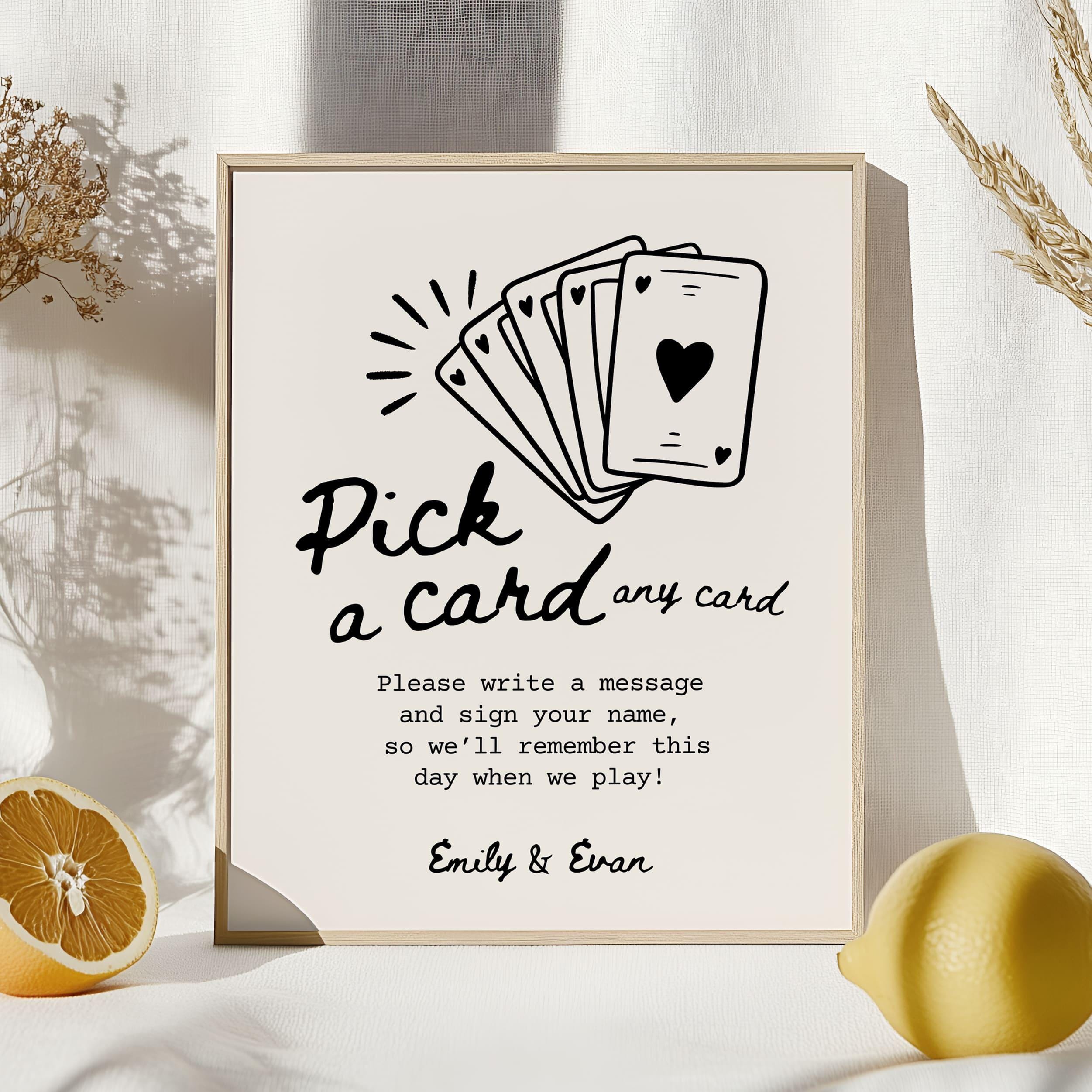 Libro degli ospiti con carte da gioco, libro degli ospiti con carte da poker, carte da gioco per matrimonio, libro degli ospiti per matrimonio unico,