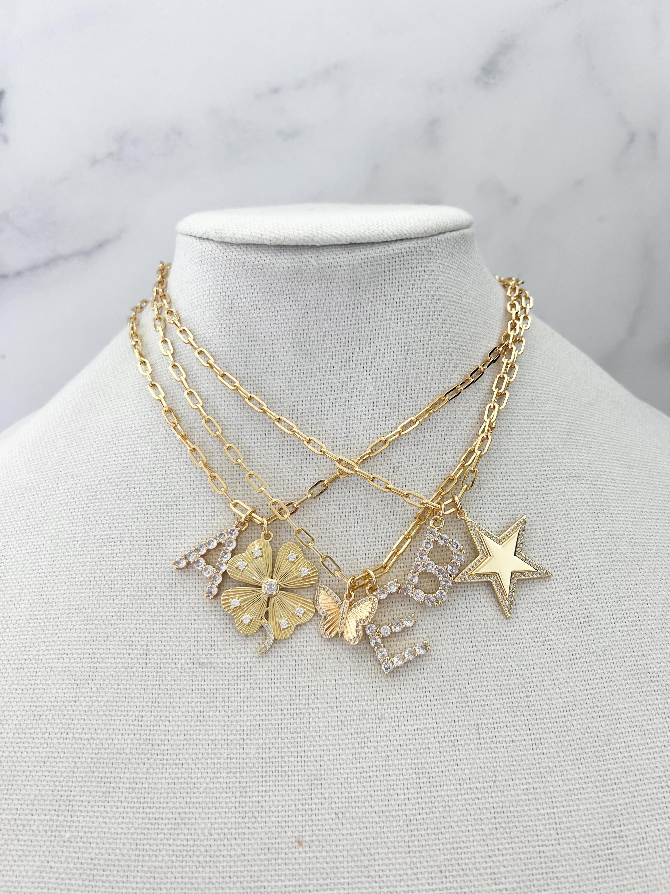 Collana con ciondolo a forma di graffetta Collana con ciondolo personalizzata Collana con ciondolo fai da te Crea la tua collana con ciondolo Collana