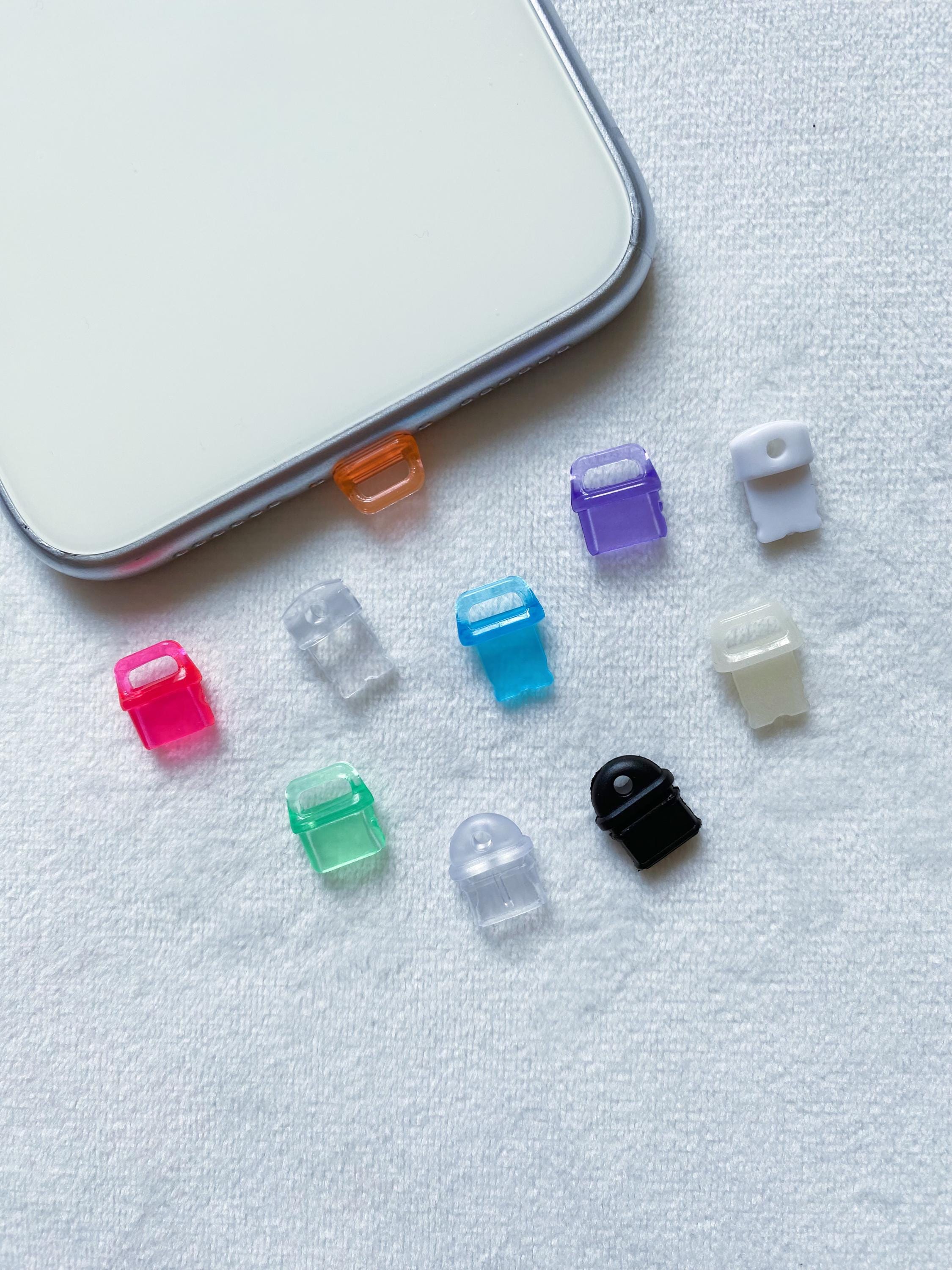 Tappi antipolvere colorati fai da te, adatti al cavo Lightning, ciondolo a forma di tappo antipolvere Kawaii per iPhone, protezione per porta caricaba