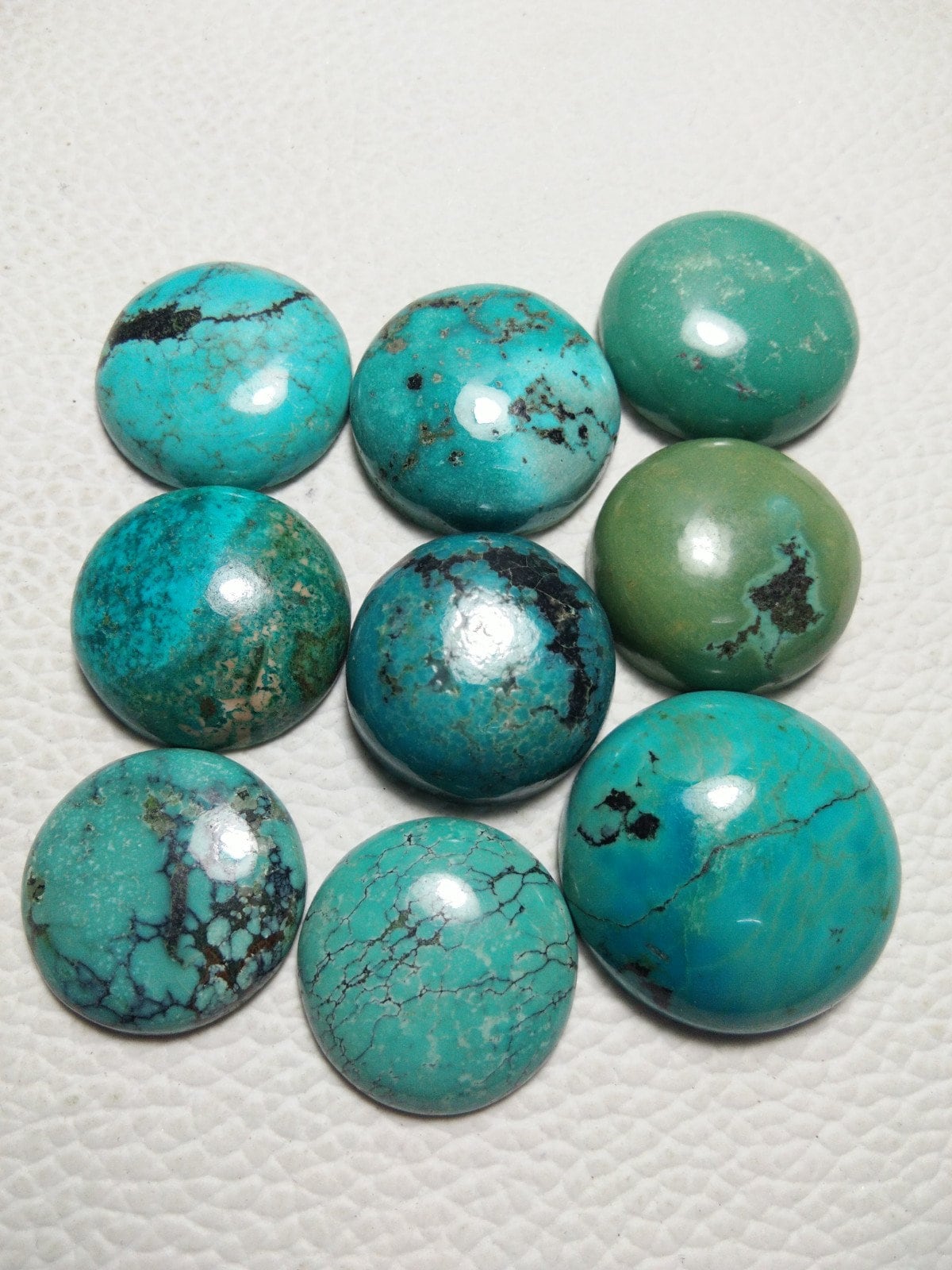 Cabochon rotondi in turchese tibetano 2 MM 2,50 MM 3 MM 4 MM 5 MM 6 MM 7 MM 8 MM 9 MM 10 MM 11 MM 12 MM 13 MM 14 MM 15 MM 16 MM 17 MM 18 MM 19 MM 20 M