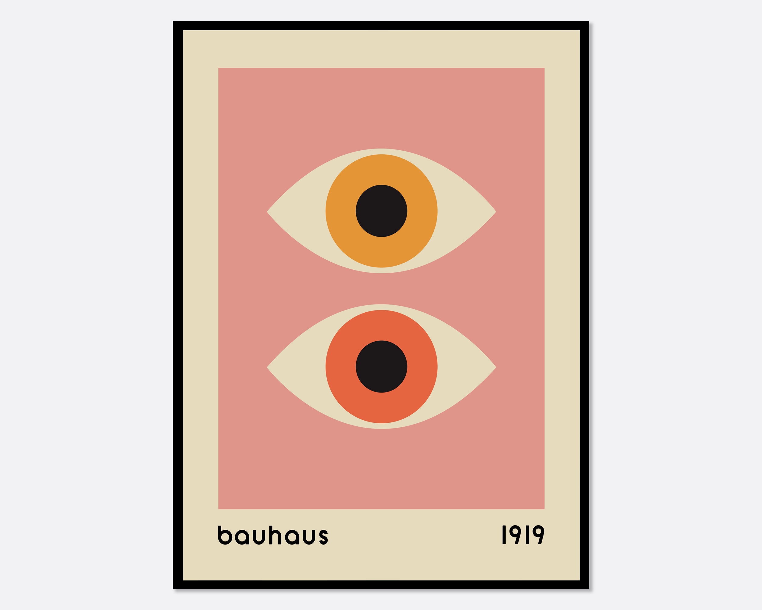Bauhaus 1919 Stampa artistica geometrica occhi colorati / Bauhaus Ausstellung Weimar 1923, Stampa Bauhaus, Poster Bauhaus, Stampa di metà secolo #BH38