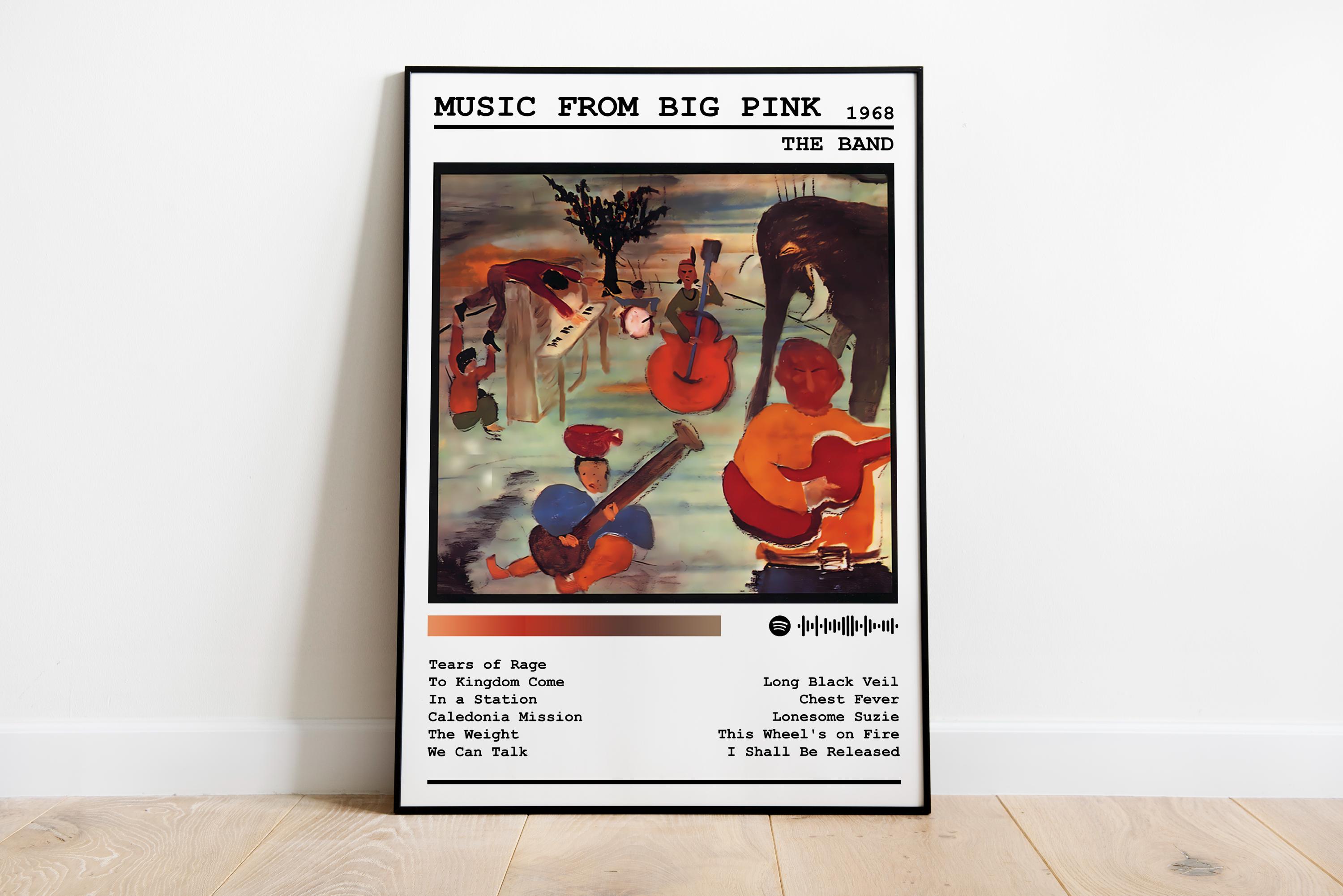 Stampa poster della band / Poster dell'album Music From Big Pink / Poster musicale / Poster della copertina dell'album / Decorazione da parete / Regal