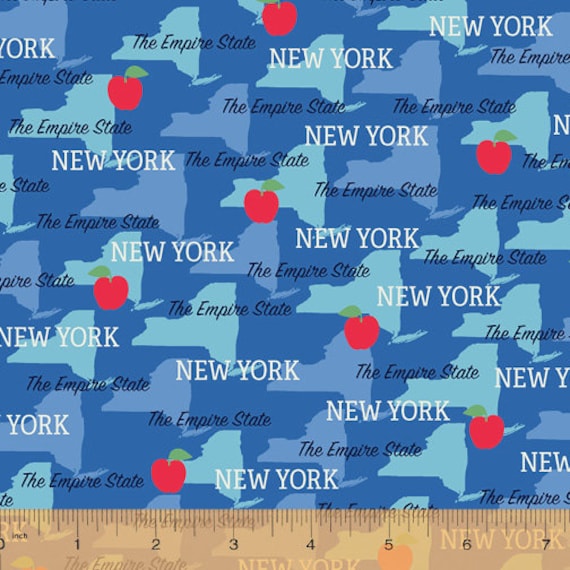State Pride - New York - The Empire State - di Whistler Studios per Windham Fabrics - Tessuto in cotone 100%, scegli il tuo taglio
