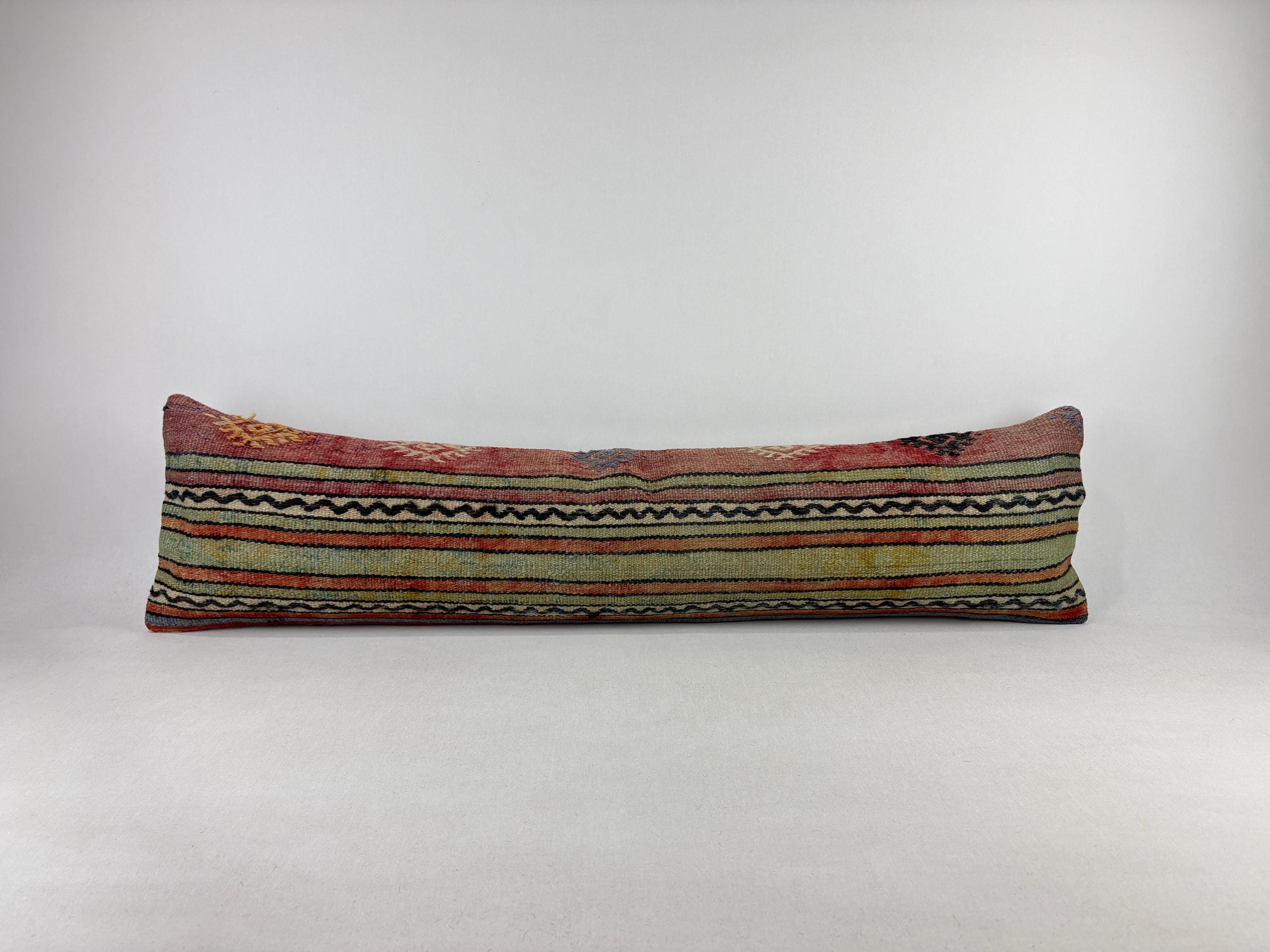 Cuscino lombare lungo 12x48, cuscino marocchino, cuscino kilim, cuscino vintage, cuscino boho, cuscino boho, cuscino ricamo, federa per cuscino boho