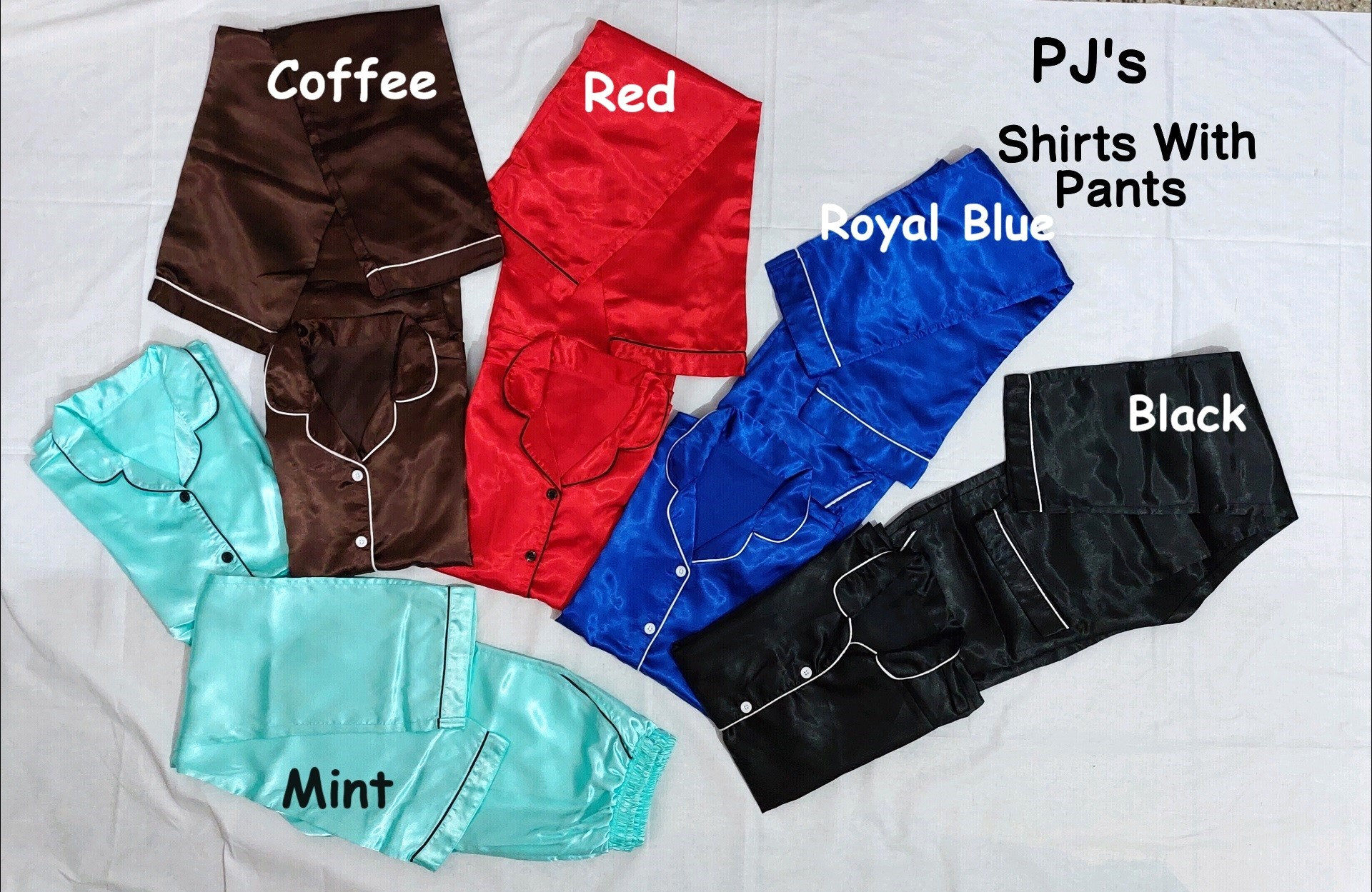 Pigiama a maniche lunghe, pigiama a maniche lunghe in raso, pigiama in raso, pigiama lungo in seta, pigiama con pantaloni lunghi, pigiama da damigella