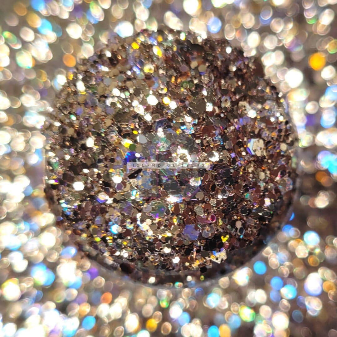CHAMPAGNE - Glitter oro / Glitter oro metallizzato grosso / Glitter champagne grosso / Glitter oro chiaro grosso / Mix metallico grosso