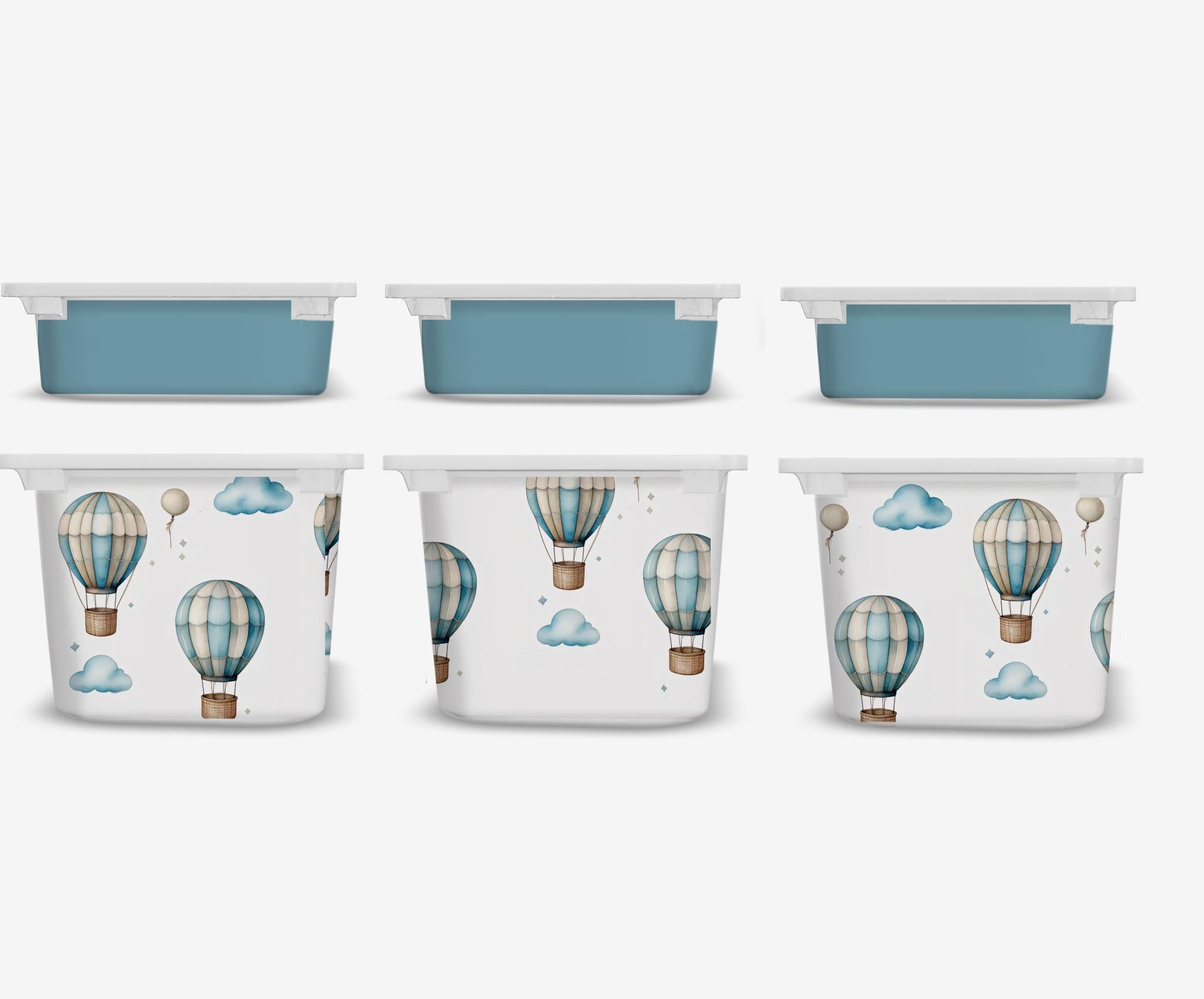 Mongolfiere Adesivo TROFAST Adesivo aereo Adesivo IKEA TROFAST Adesivo per aeroplano Adesivo Trofast Adesivo per pattumiera Trofast Adesivo azzurro ci