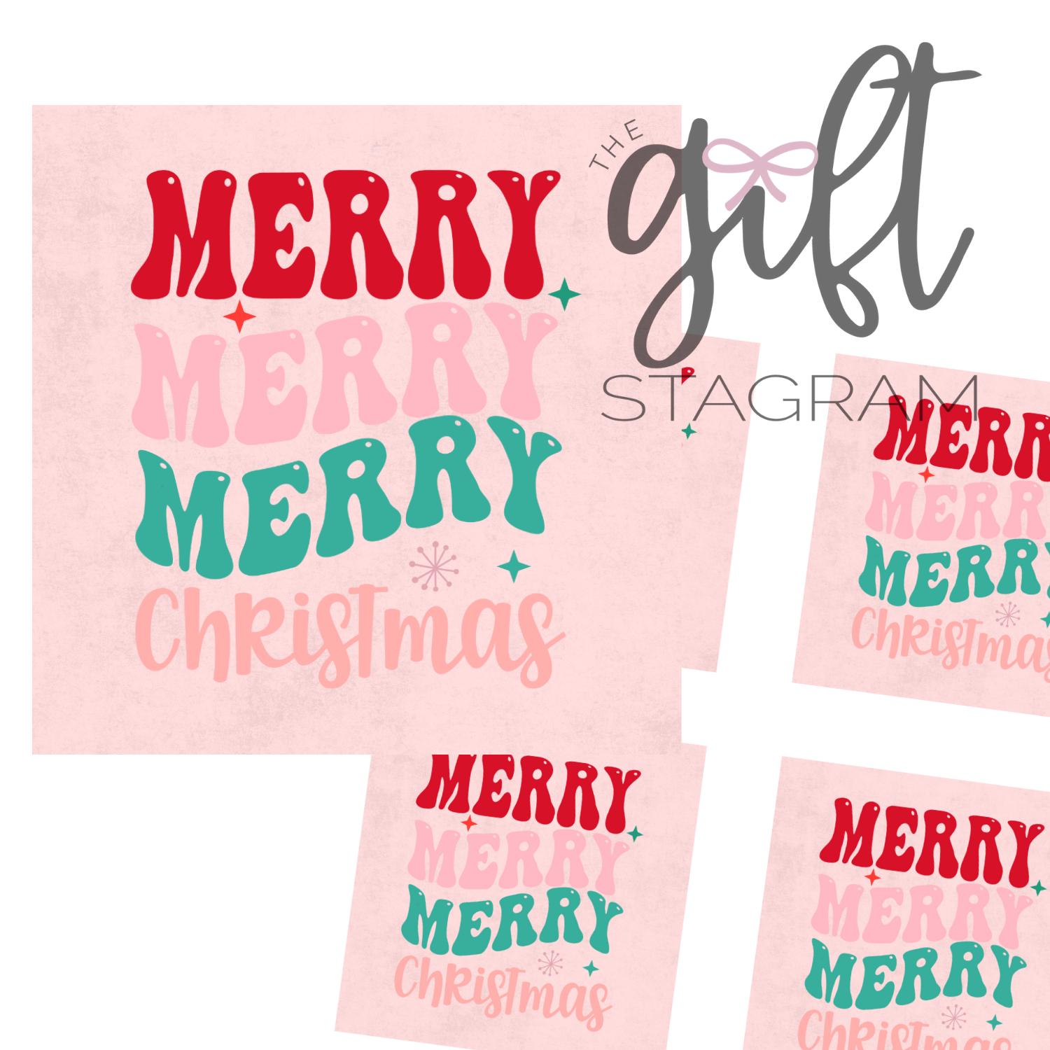 "Etichetta Buon Natale Buon Natale / DOWNLOAD DIGITALE / Etichetta regalo Buon Natale / Etichetta regalo di Natale / Etichetta 3x3\""