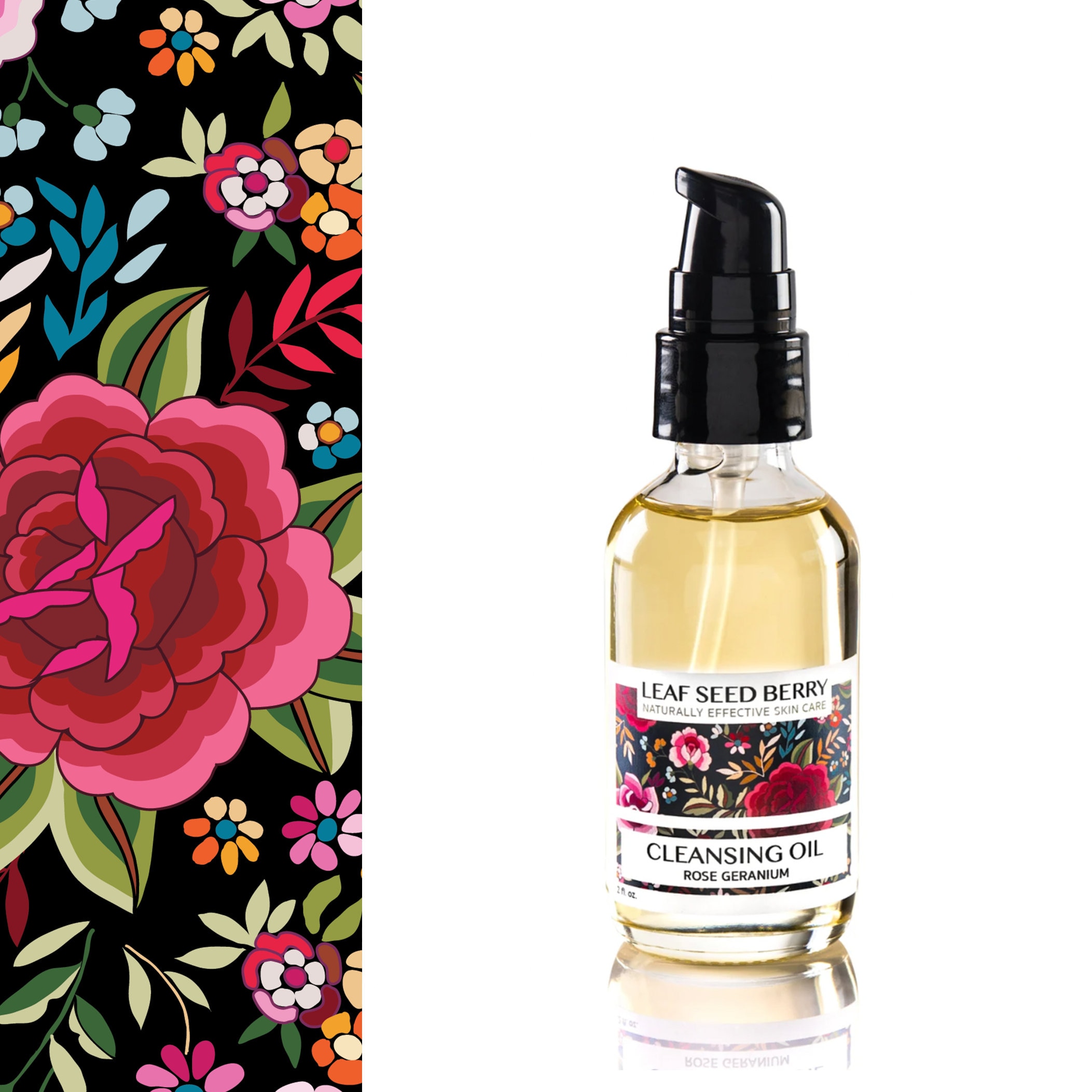 Olio detergente al geranio rosa, detergente completamente naturale, detergente viso biologico, detergente viso biologico, cura della pelle vegana, det