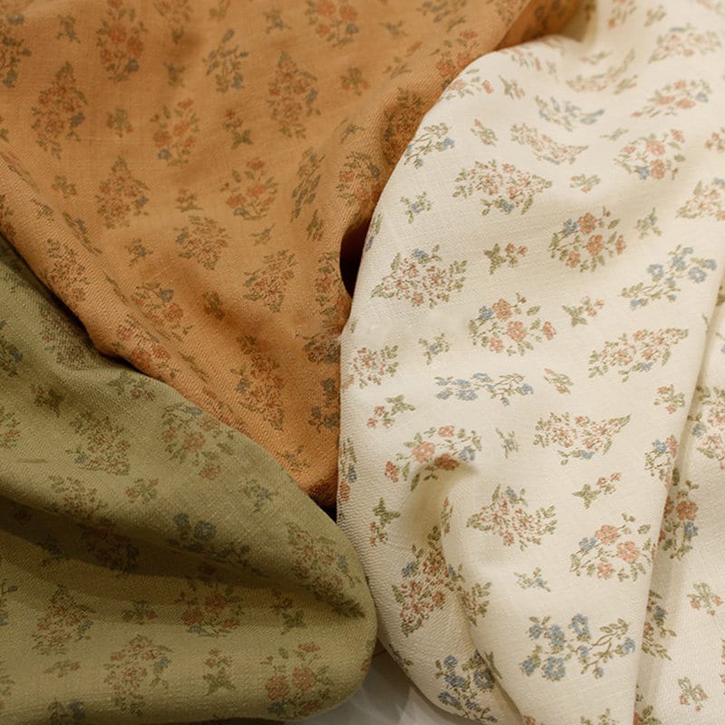 Tessuto di cotone a fiori, tessuto per cuscini, tessuto bianco, tessuto a fiori, tessuto di cotone, tessuto per trapuntatura, tessuto morbido, tessuto
