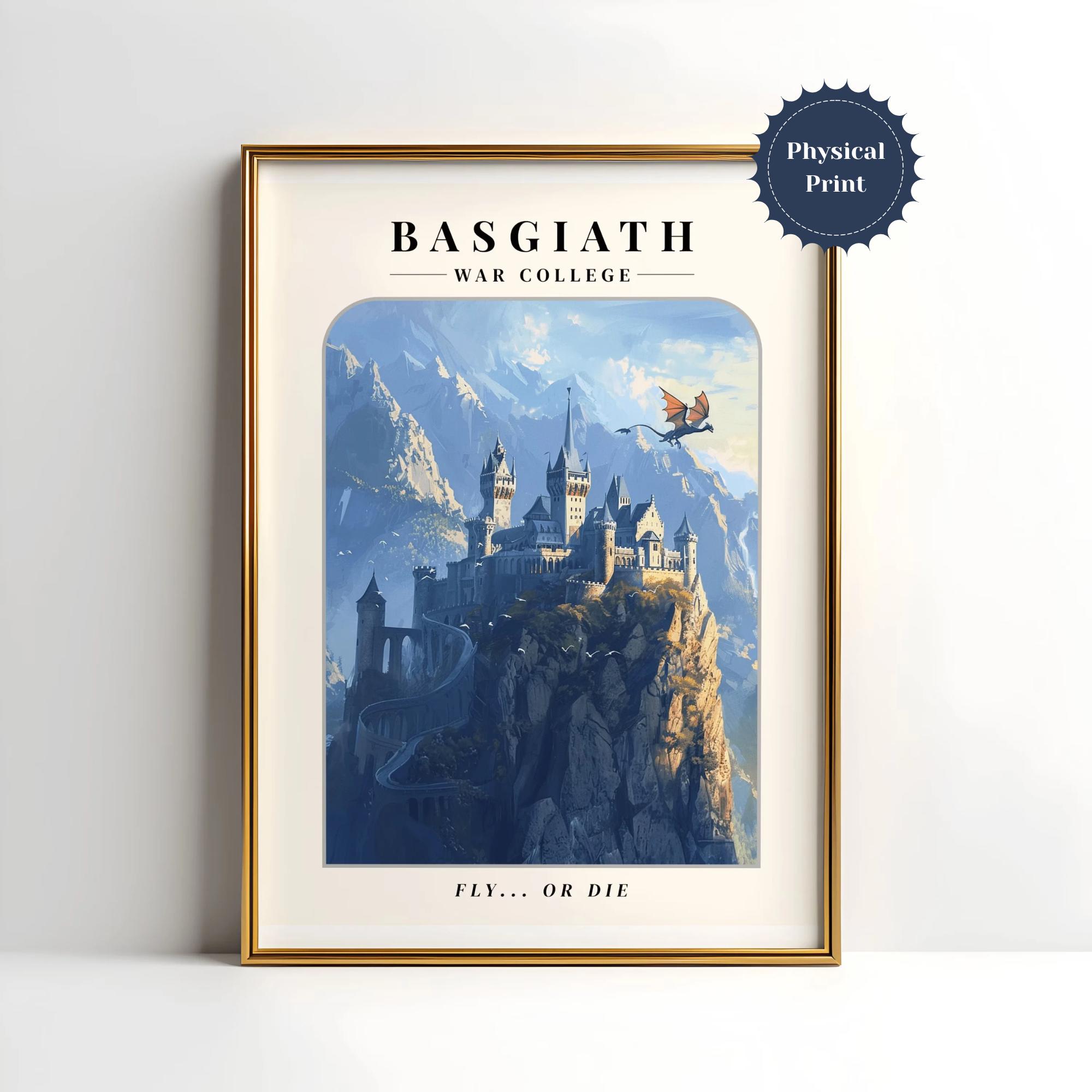 Poster del Basgiath War College / Fly or Die Fourth Wing Art / Stampa Iron Flame / Stampa 4th Wing / Fly or Die / Empyrean Dragons