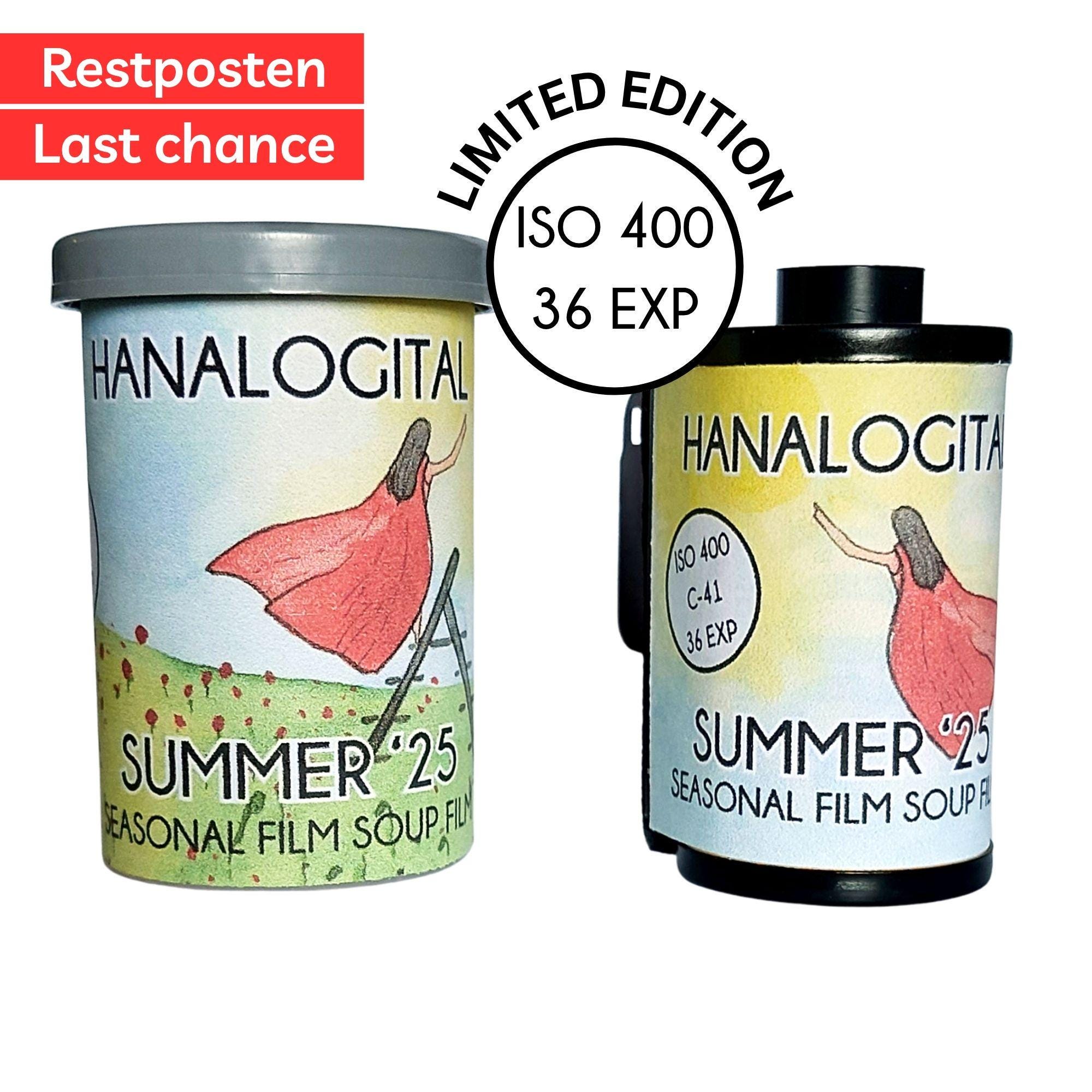 Zuppa di pellicola pellicola Hanalogital ESTATE 35 mm Pellicola da 35 mm Zuppa di pellicola Fotocamera analogica Fotografia sperimentale Fotocamera Fo