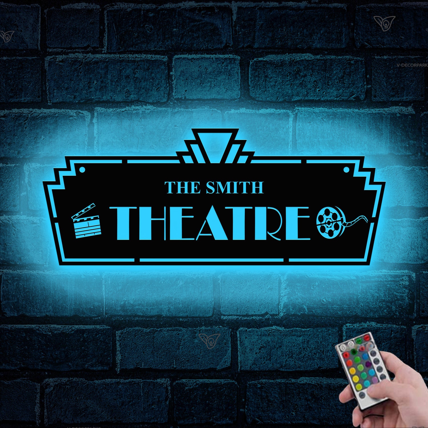 Insegna in metallo per cinema, cinema personalizzato, home cinema, film, insegna cinema, home theater, insegna per cinema, insegna per concessioni, se