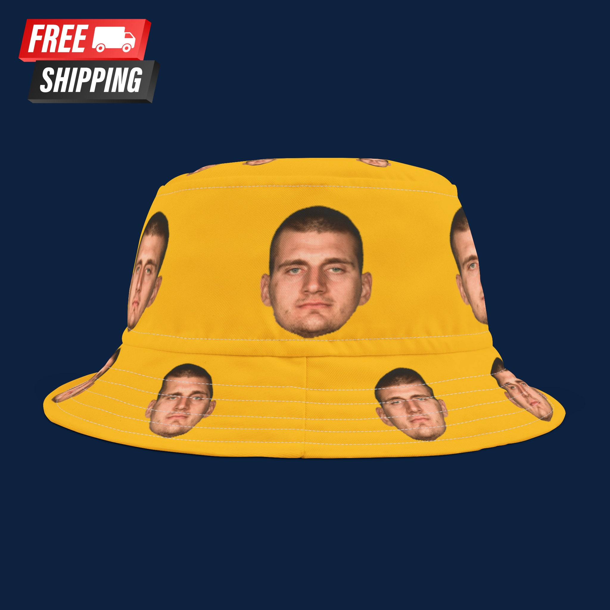 Cappello Denver Nuggets Nikola Jokic Cappello per i fan dei Nuggets Attrezzatura NBA Cappello Nikola Jokic Cappello da pescatore Denver Nuggets Jokic