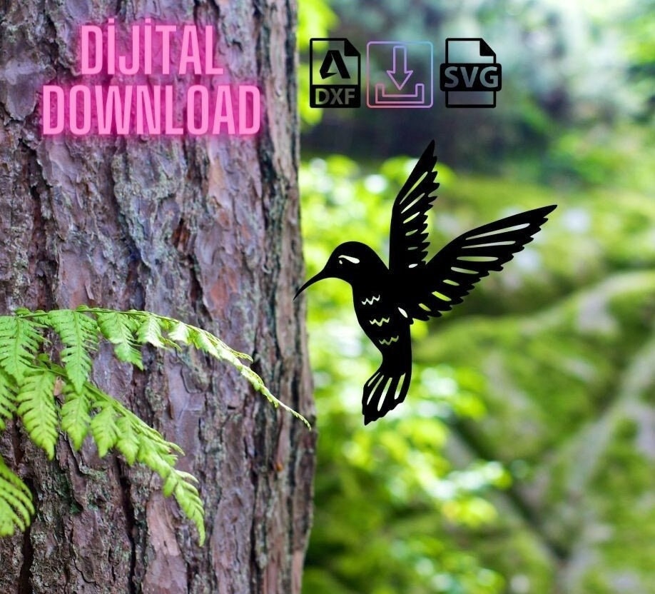 File SVG Bird Tree Stake DXF, file dxf Garden Decor, file dxf per palo albero plasma, file taglio laser uccello, file dxf taglio laser palo albero