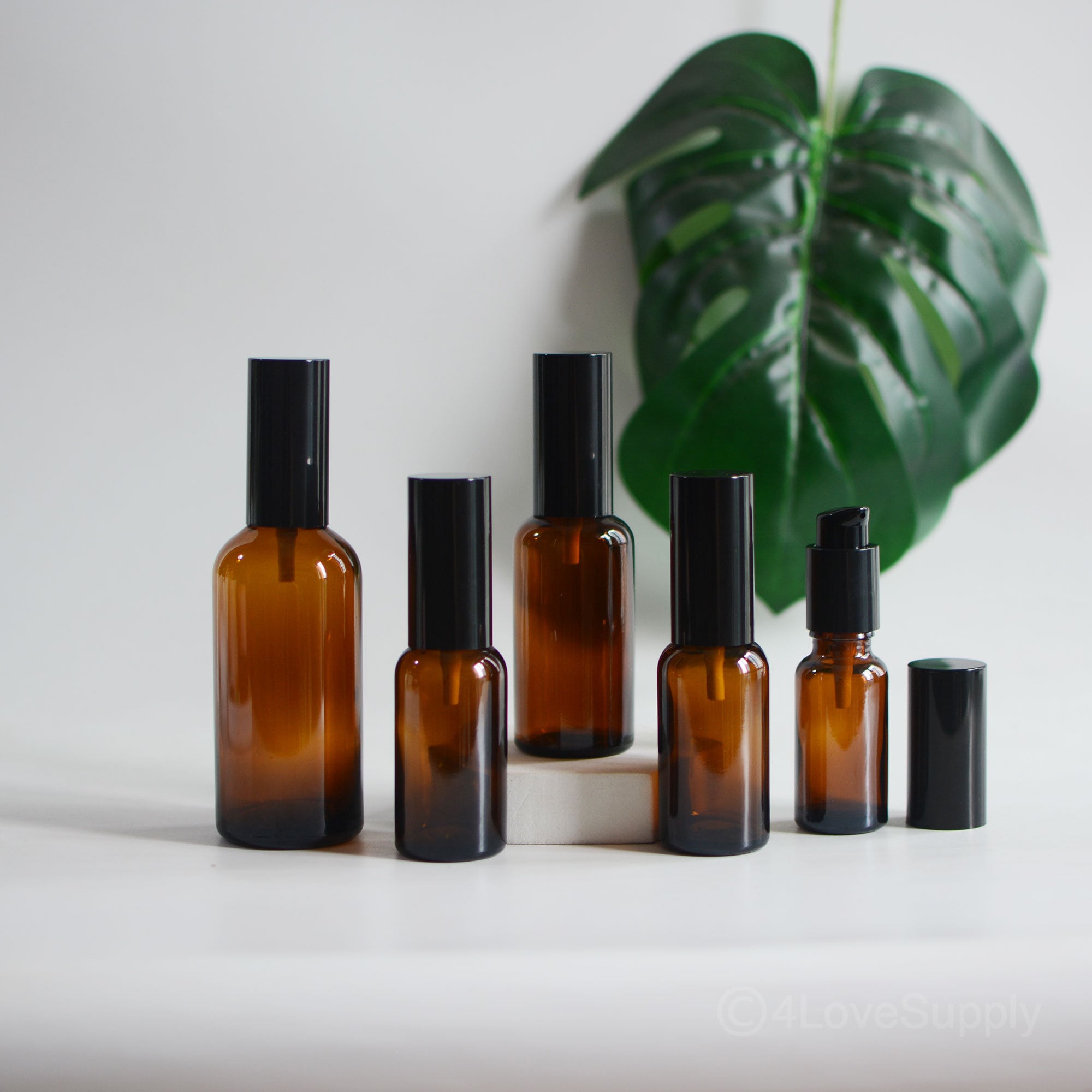 15 ml 30 ml 50 ml 100 ml Riciclato Vuoto Corpo Lozione Olio Essenziale Balsamo Ricaricabile Cura della Pelle Bottiglia di Lozione in Vetro Ambrato Tap