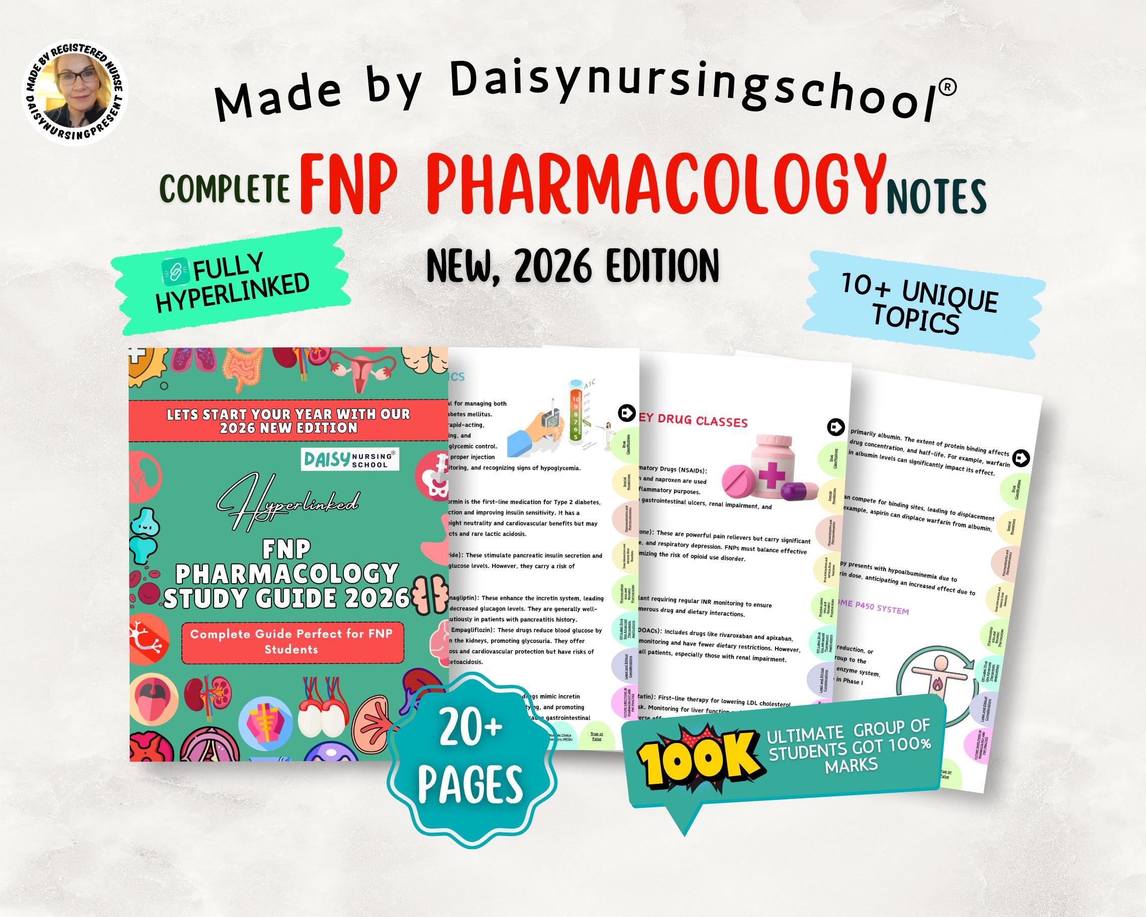Guida allo studio della revisione farmacologica FNP 2026 per infermieri di famiglia, PDF con collegamento ipertestuale