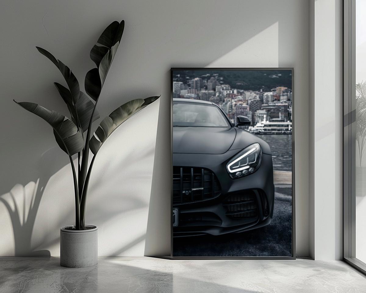 Poster Mercedes AMG, poster per auto, poster Mercedes, poster di lusso, poster fantastico, arte murale per l'arredamento della casa | 3266MT | Regalo