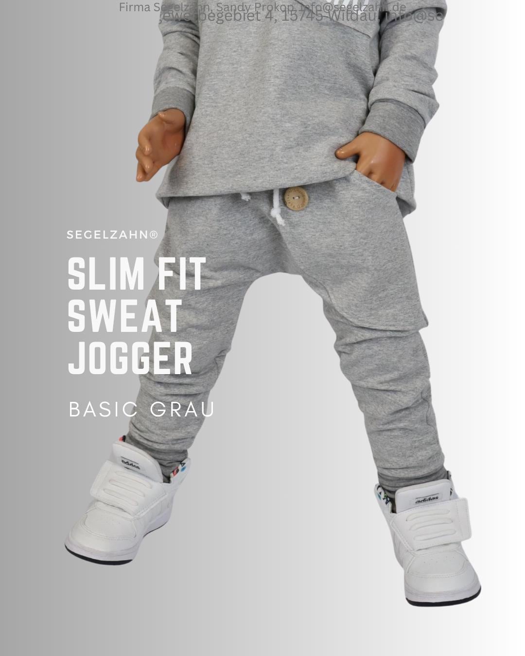 Pantaloni da jogging slim fit per ragazzi, pantaloni della tuta grigi per bambini, pantaloni harem per bambini, pantaloni da jogging semplici e sempli