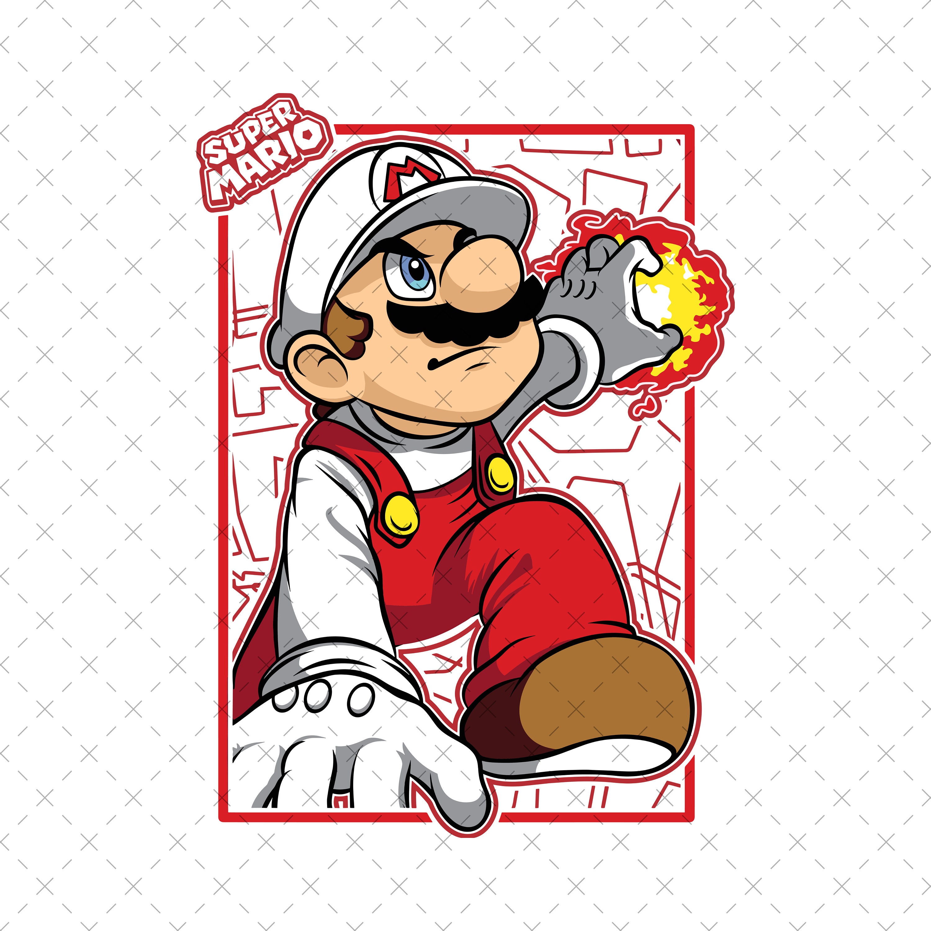 Super Mario Made Png, Super Mario clipart, Mario stampabile Png, Mario digitale, Super Mario Design Png, Super Mario Svg