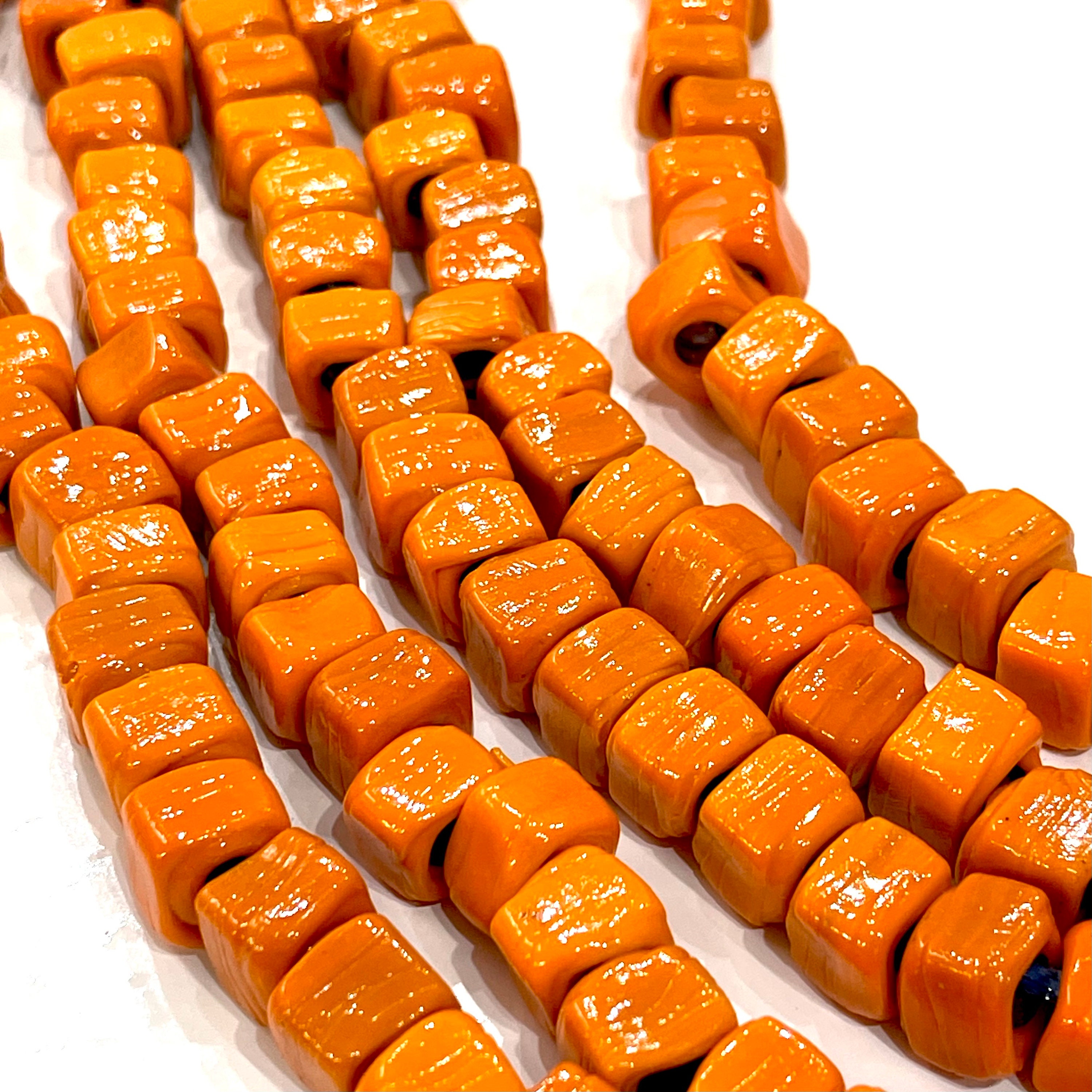 Perle di vetro di Murano fatte a mano, perle di vetro di Murano a foro largo, 10 perle