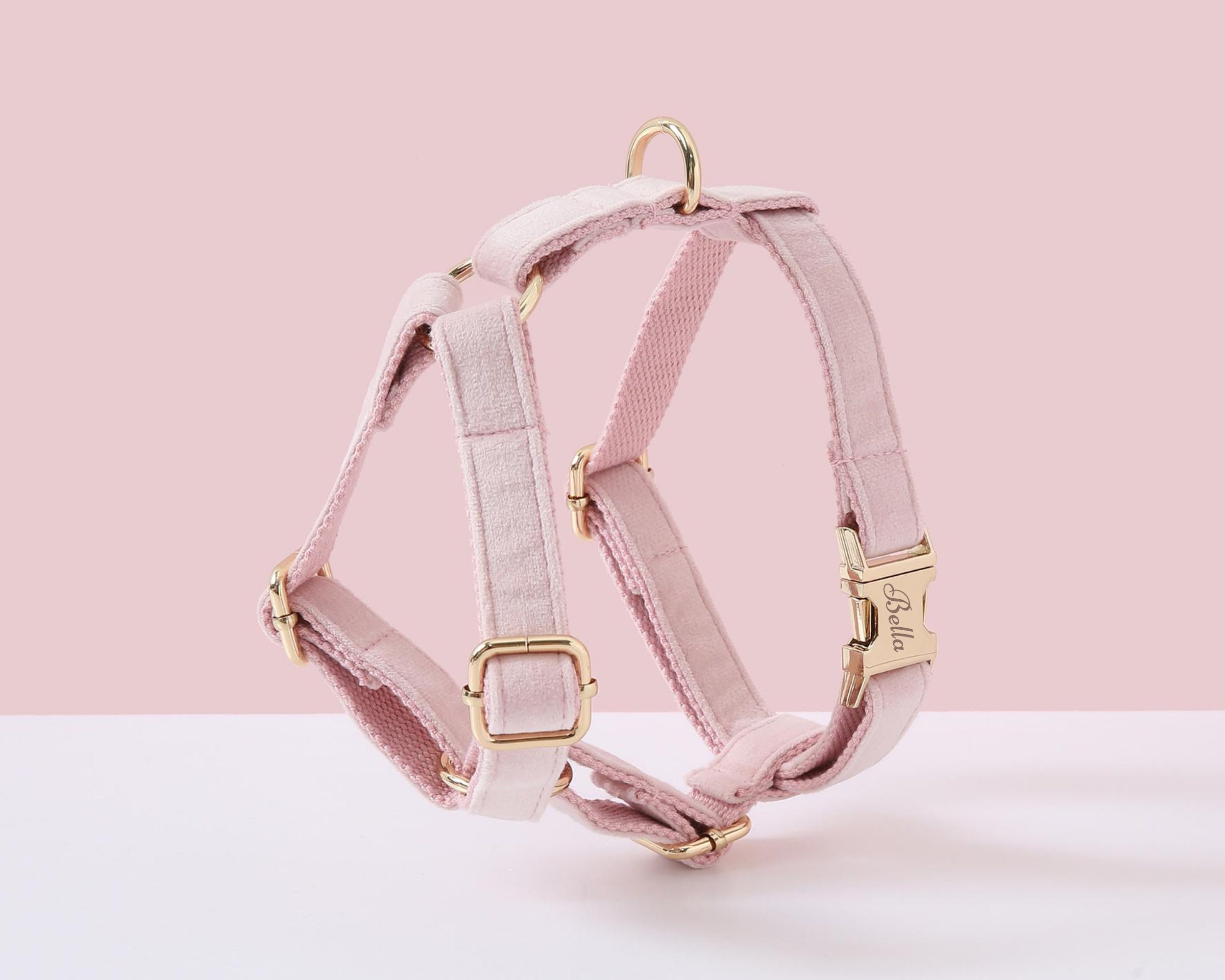 Set di pettorina e guinzaglio per cani rosa, pettorina rosa per cani, pettorina anti-tiro, pettorina per cani di piccola taglia, set di pettorina per
