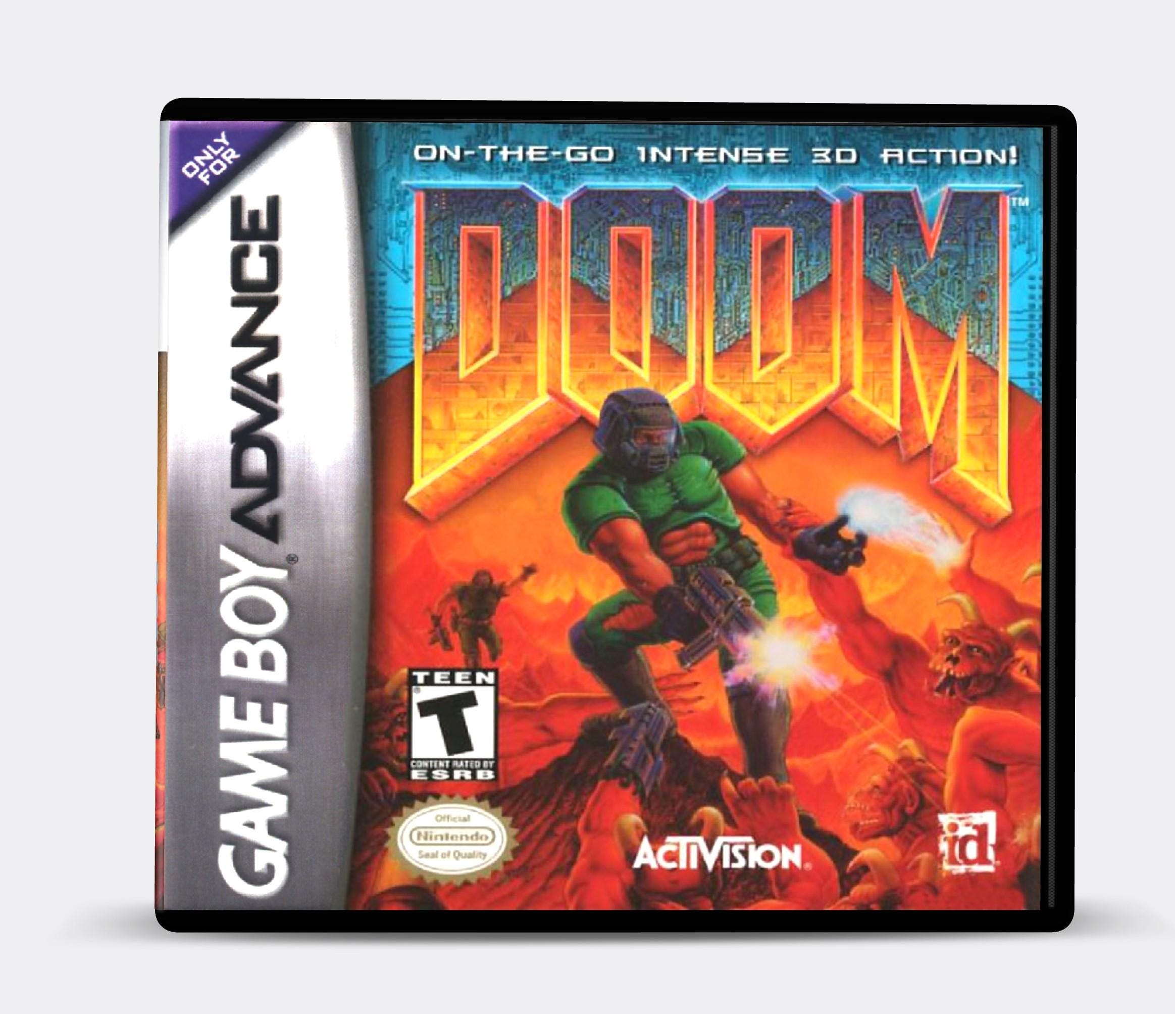 Custodia personalizzata - Doom - Senza gioco - Senza manuale - Custodia per gioco Game Boy Advance - Custodia per gioco GBA - Custodia per gioco perso